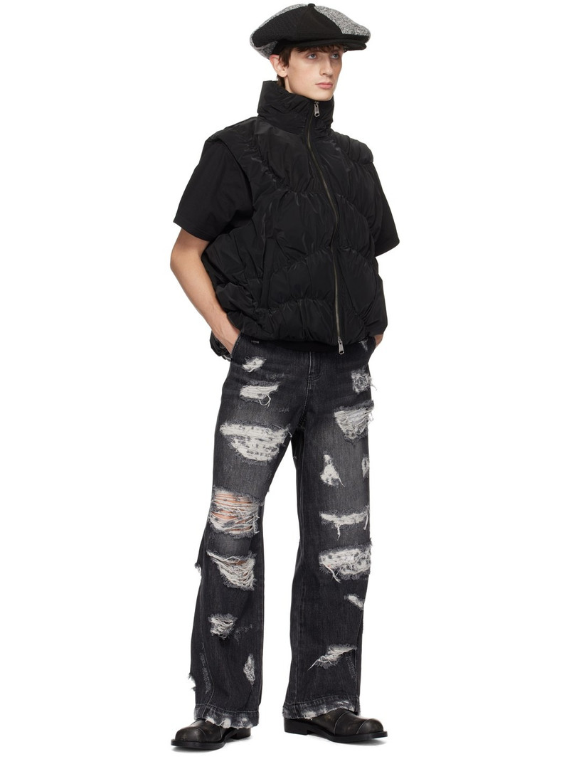 ADER error Black Distressed Jeans outlook