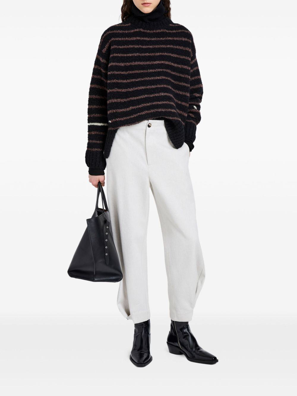 Kay button-fastening balloon trousers - 2