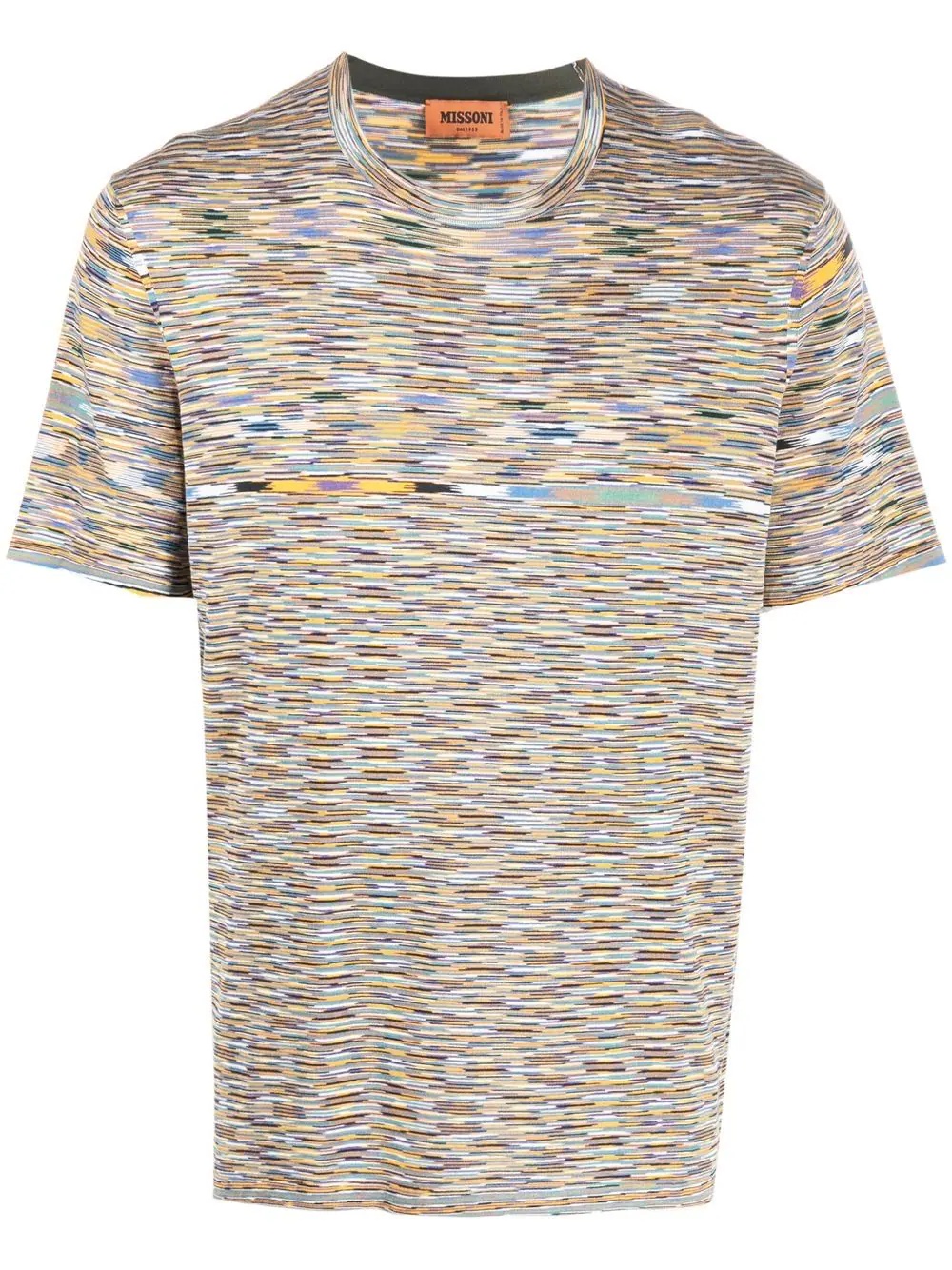 abstract-print T-shirt - 1