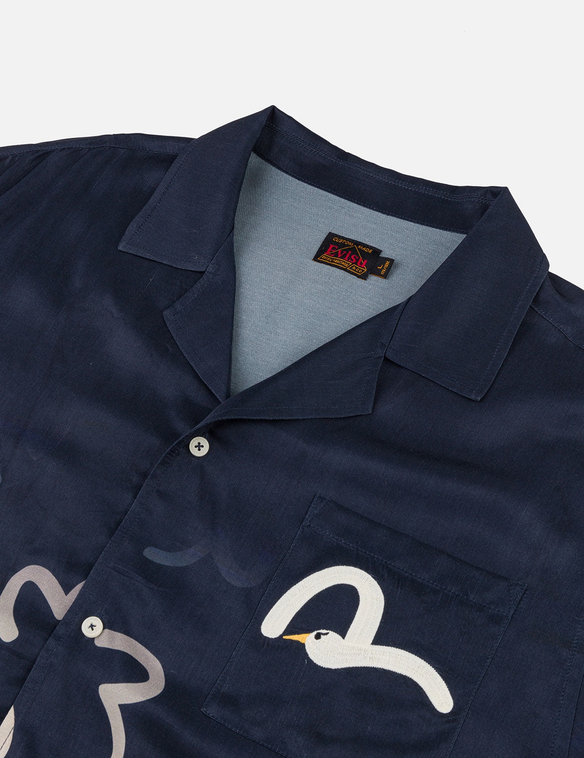 Allover Seagull Print Boxy Short-Sleeve Shirt - 6