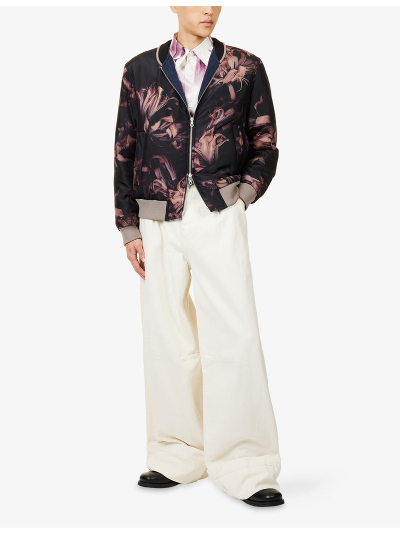 Dries Van Noten Volker 2124 Reversible Silk Blend Jacket outlook