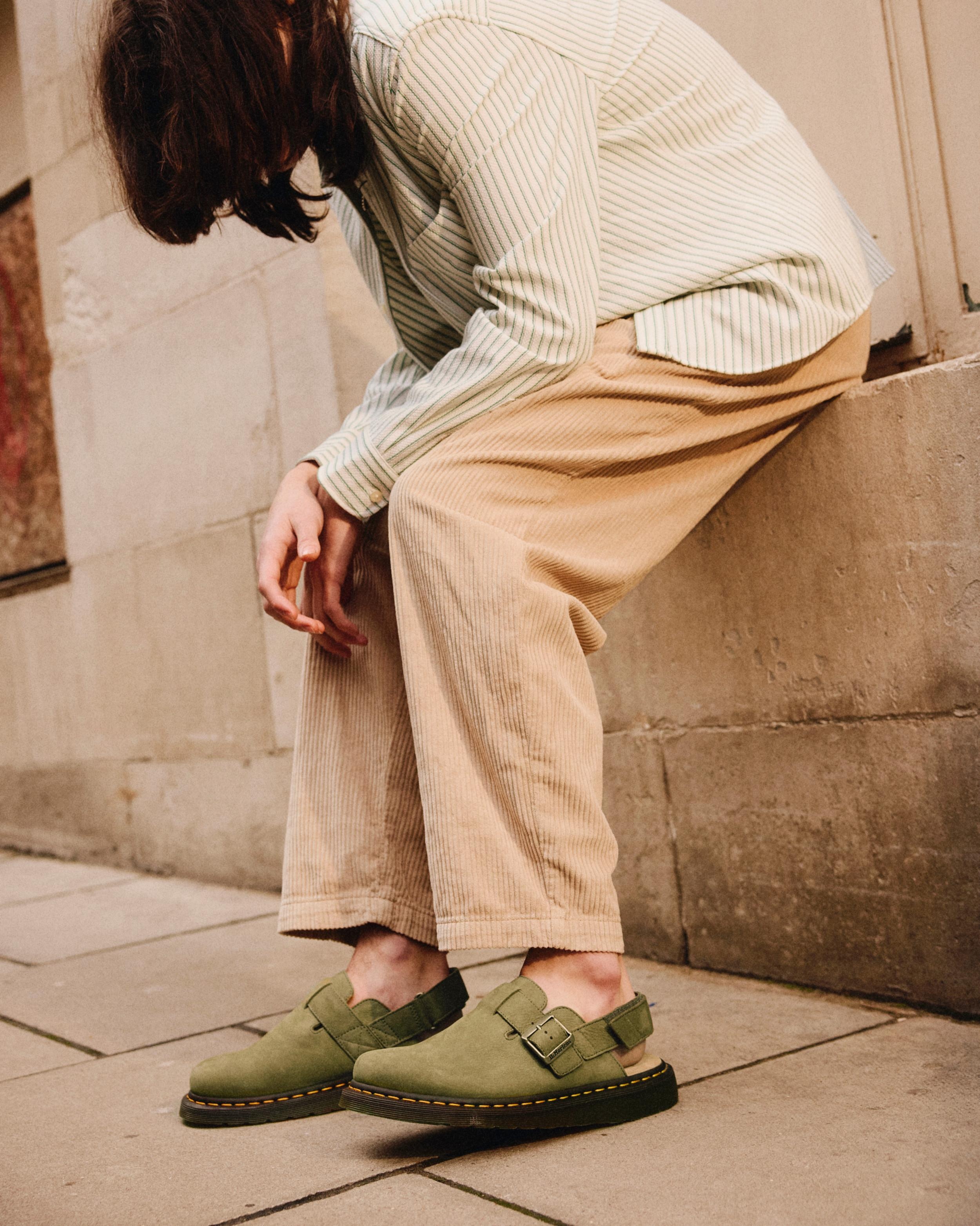 Jorge II Tumbled Nubuck Leather Slingback Mules - 8