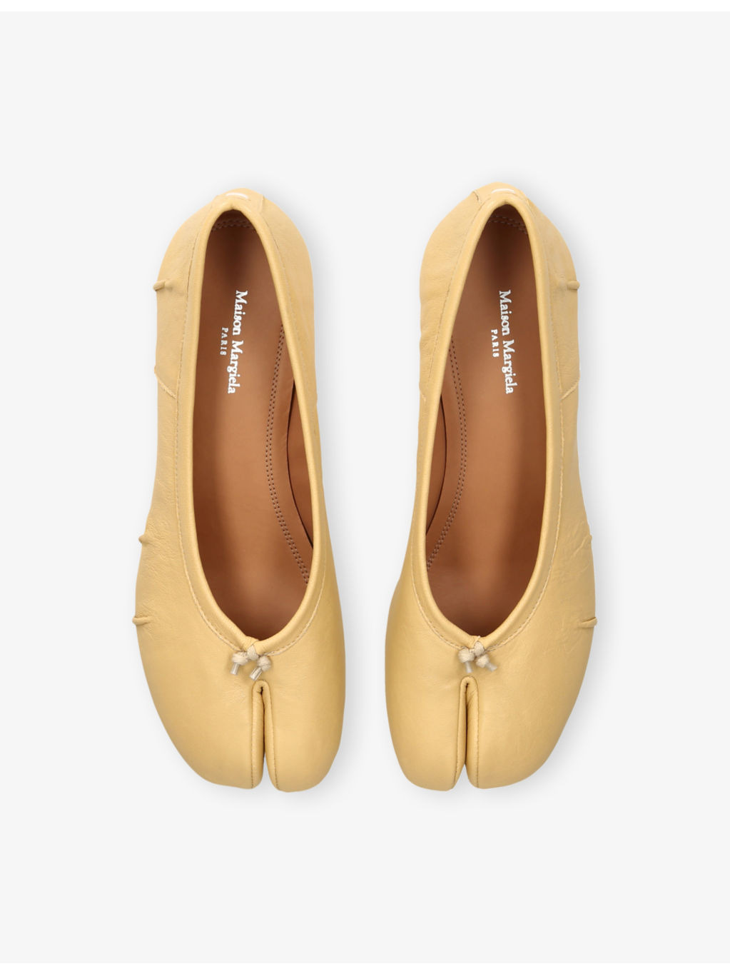 Tabi Ballerina Leather Heeled Shoes - 2