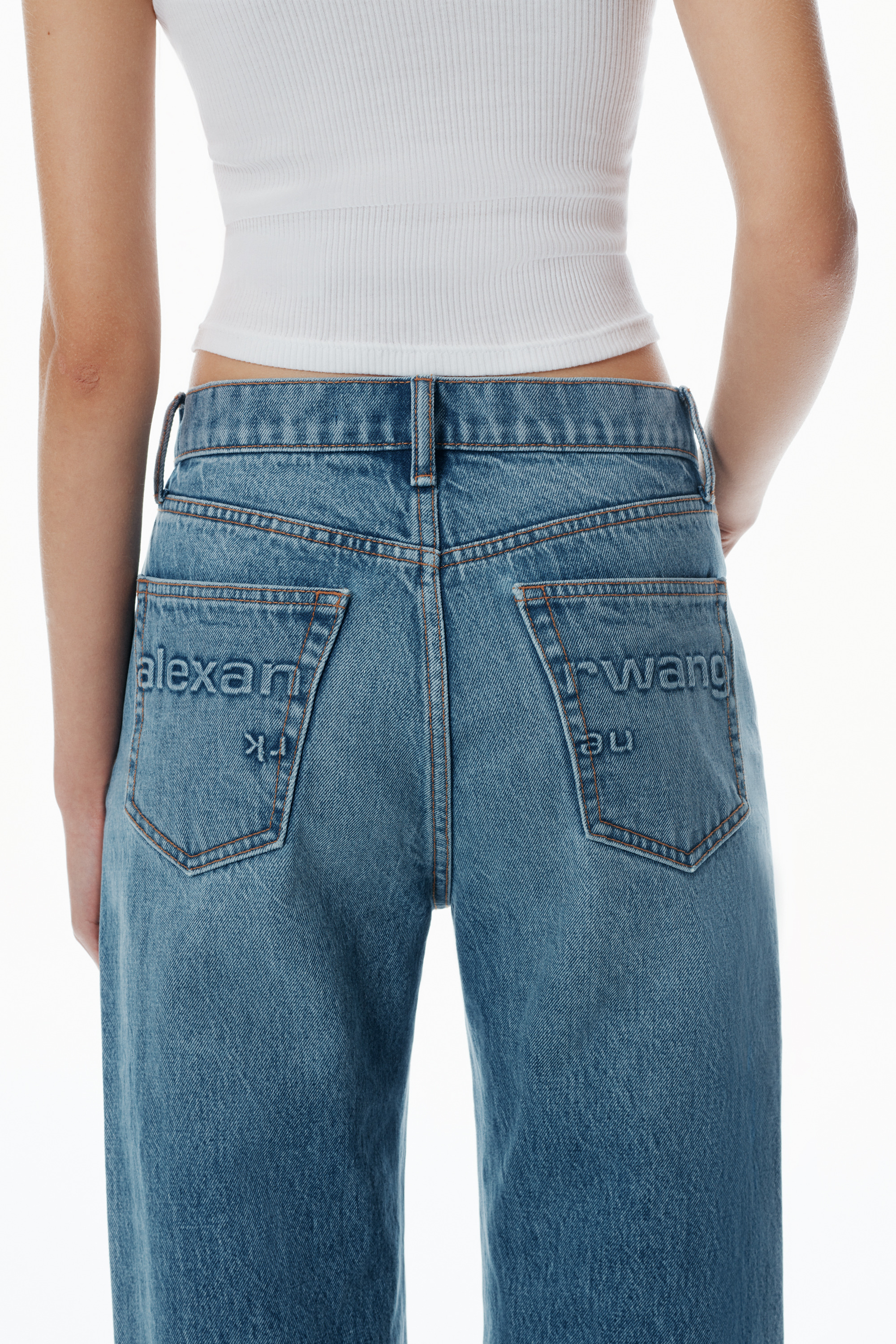 EZ Mid-Rise Jeans with logo pocket - 3