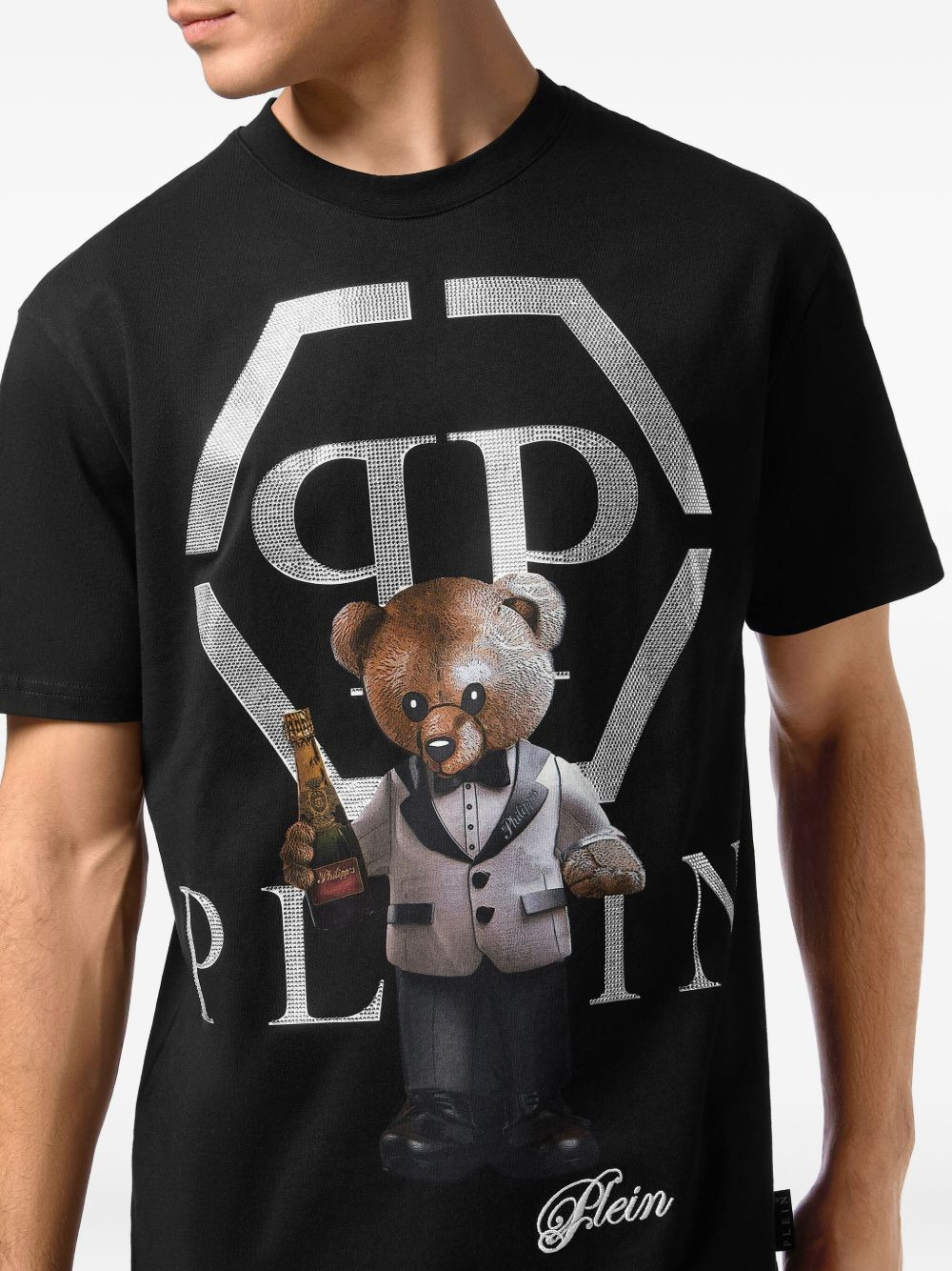 bear-print T-shirt - 4