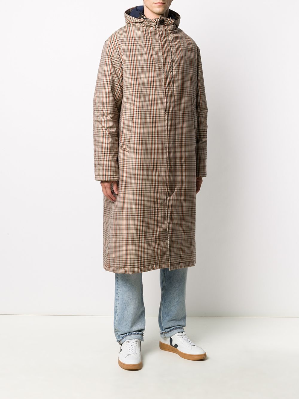 MILAN check-pattern coat - 3