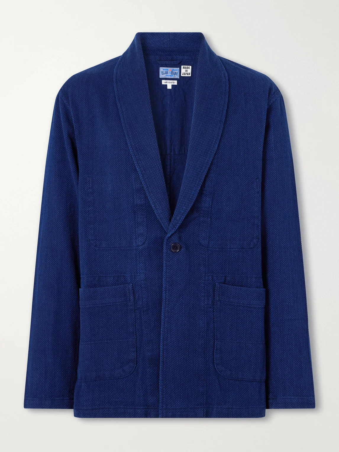 Sashiko-Cotton Blazer - 1