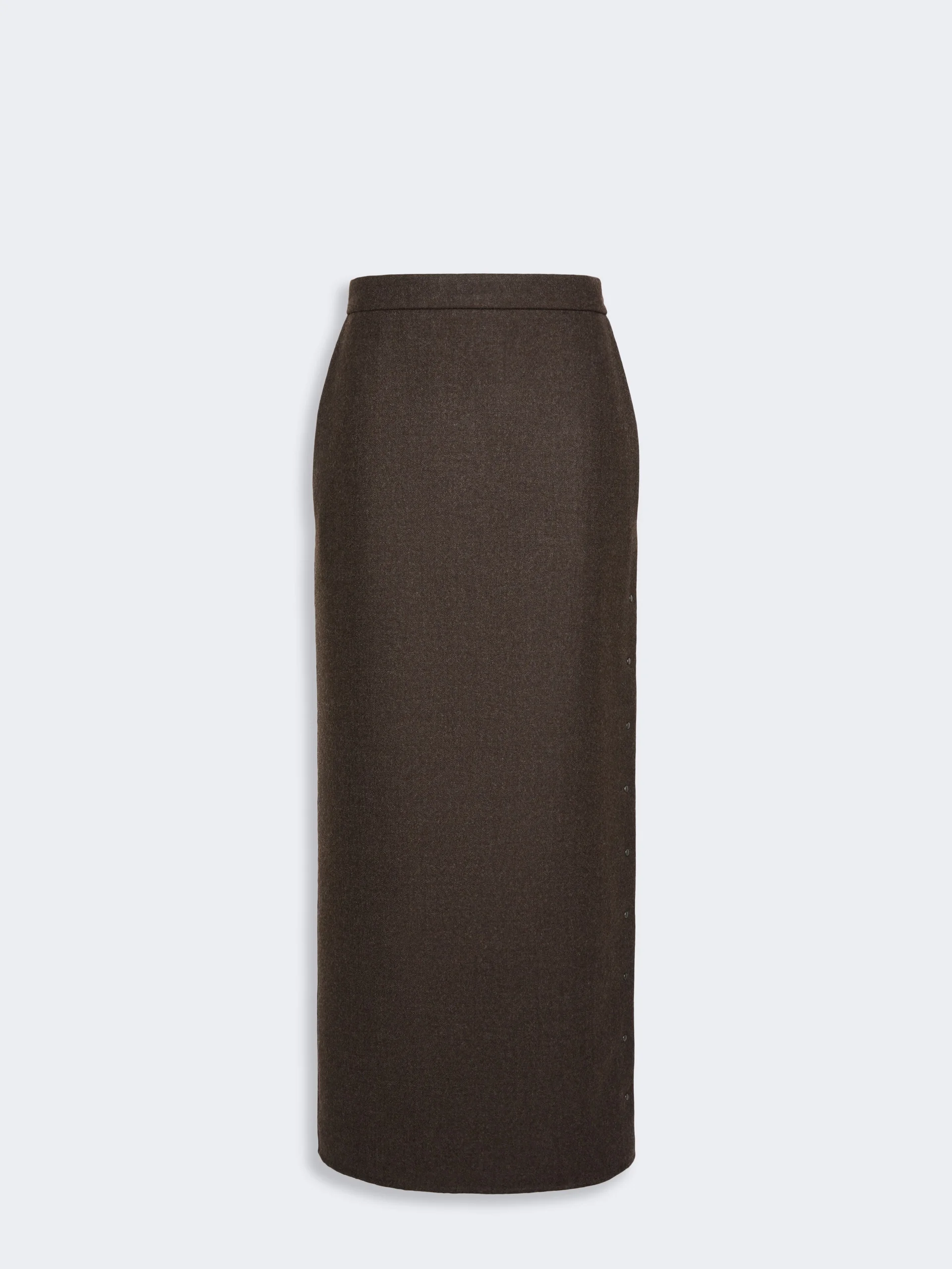 CAMPO Long felted wool skirt - MUD - 1
