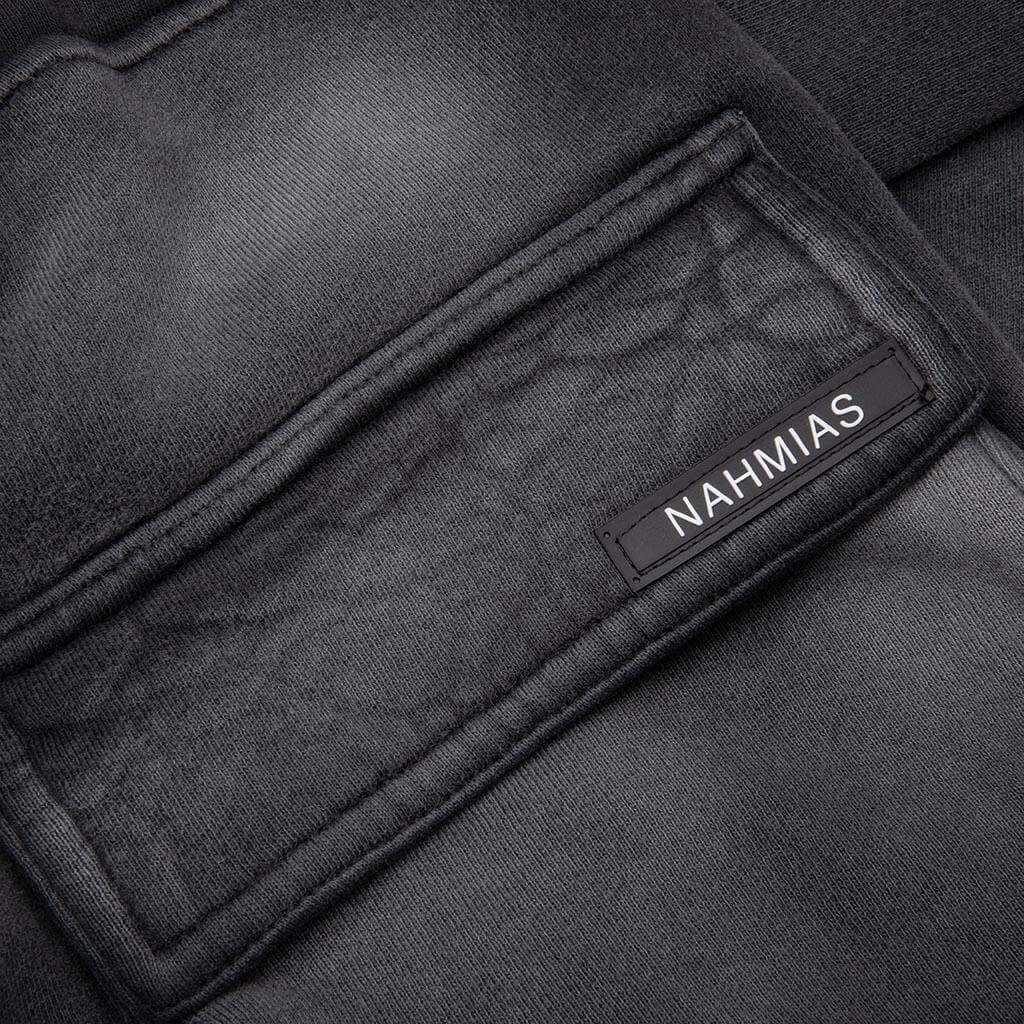 SUNFADE LOGO CARGO SWEATPANT - FADED BLACK - 4