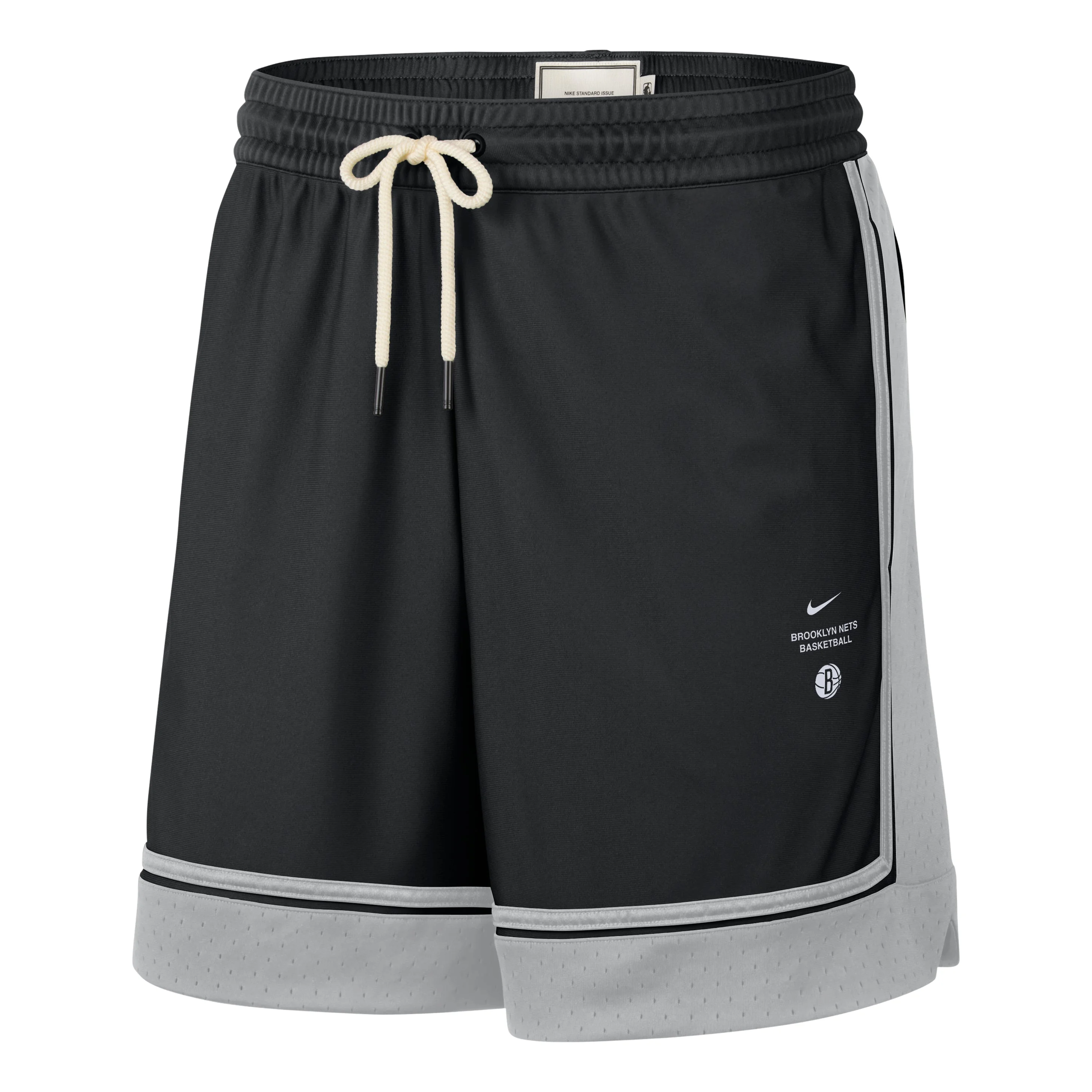 Nike Brooklyn Nets Standard Issue 6" Shorts 'Black Flat Silver' IQ1675-010 - 1