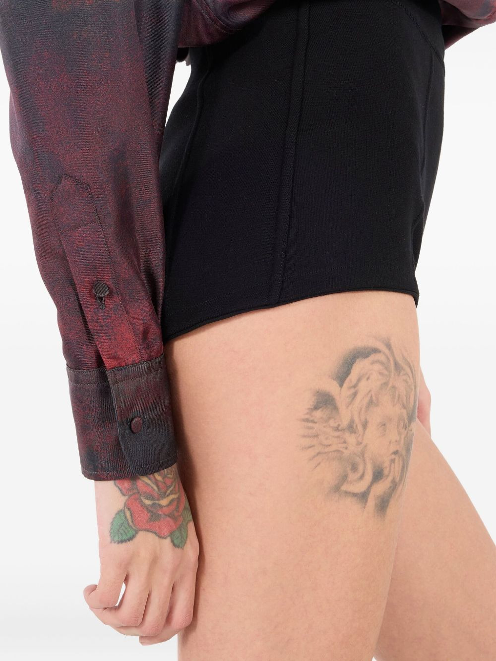 high-waisted shorts - 3