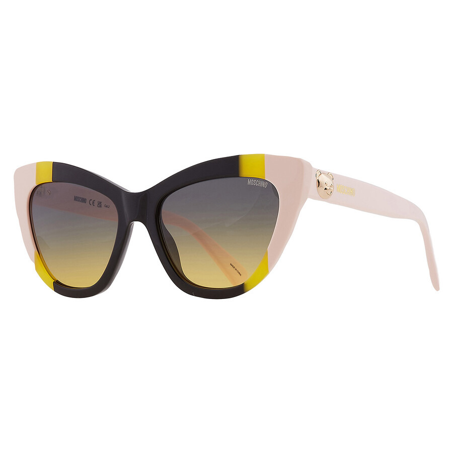 Moschino Grey Shaded Green Cat Eye Ladies Sunglasses MOS122/S 071C/JE 53 - 3