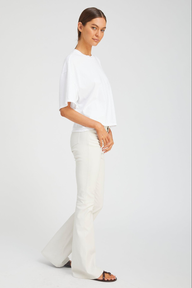 SPRWMN WHITE SUPIMA COTTON BOXY TEE outlook