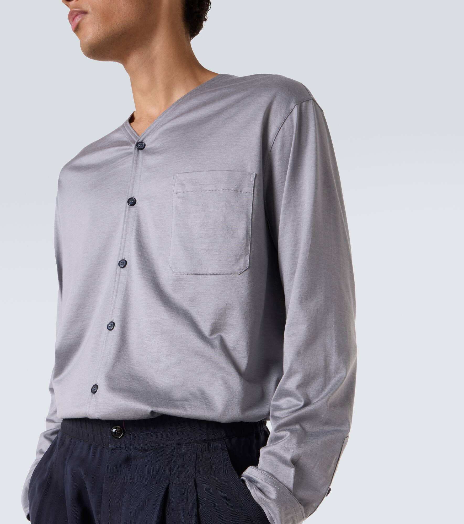 Silk and cotton shirt - 5