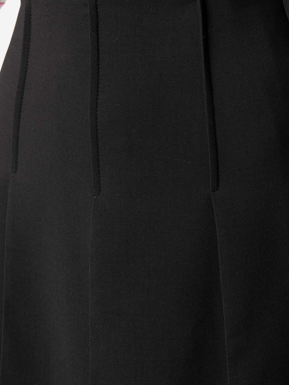 pleated A-line skirt - 5