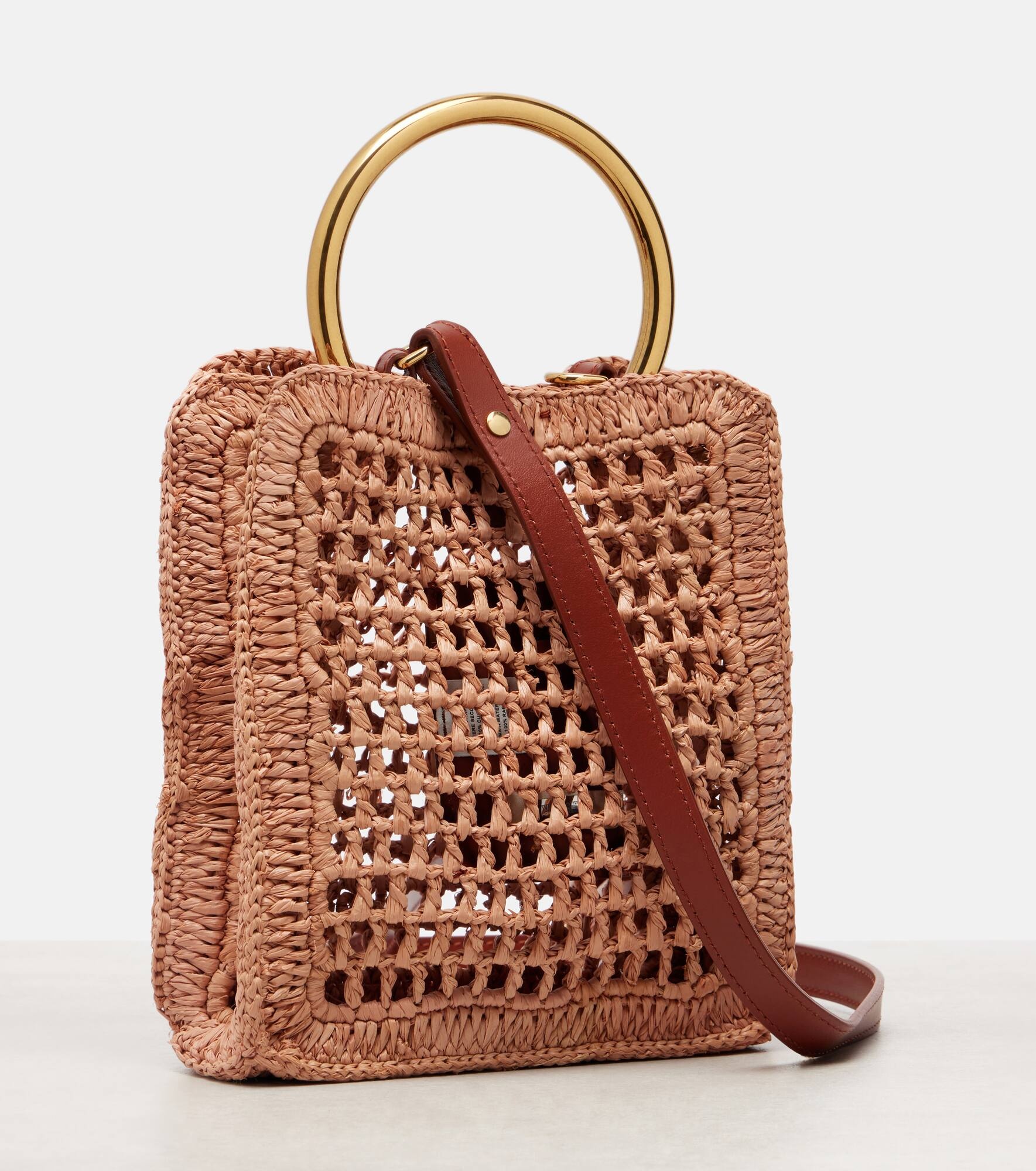 Summer Banana Mini raffia crossbody bag - 4