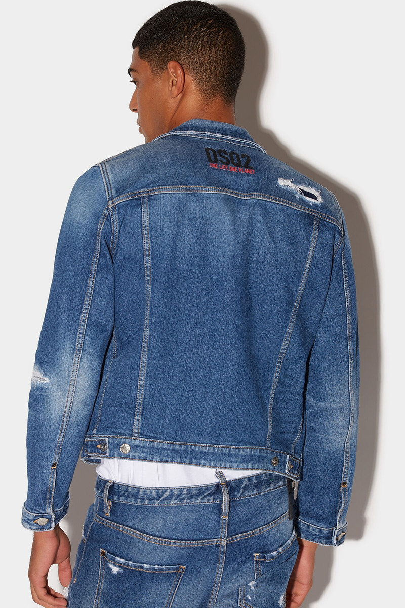DSQUARED2 SMURFS BOXY JEANS JACKET outlook