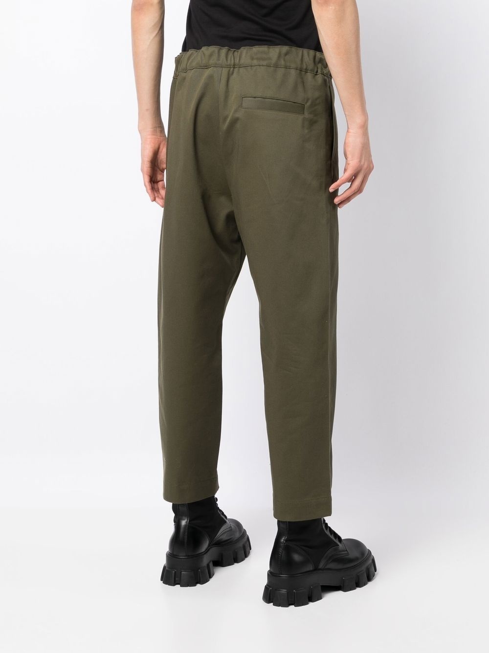 Regs belted cropped trousers - 4