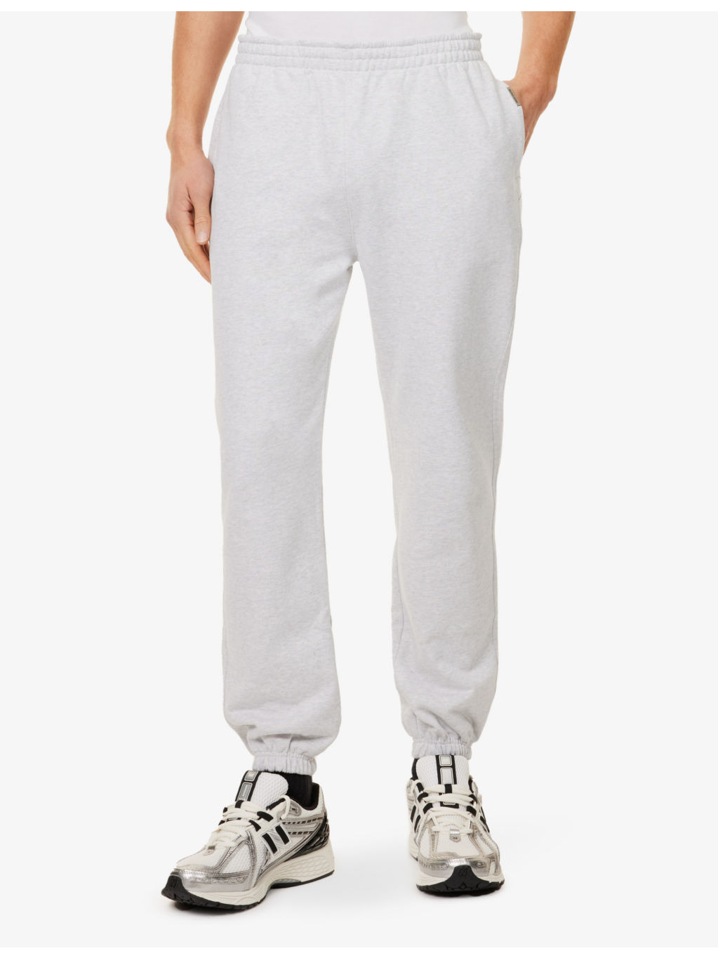 Brand-embroidery straight-leg relaxed-fit cotton-jersey jogging bottoms - 3