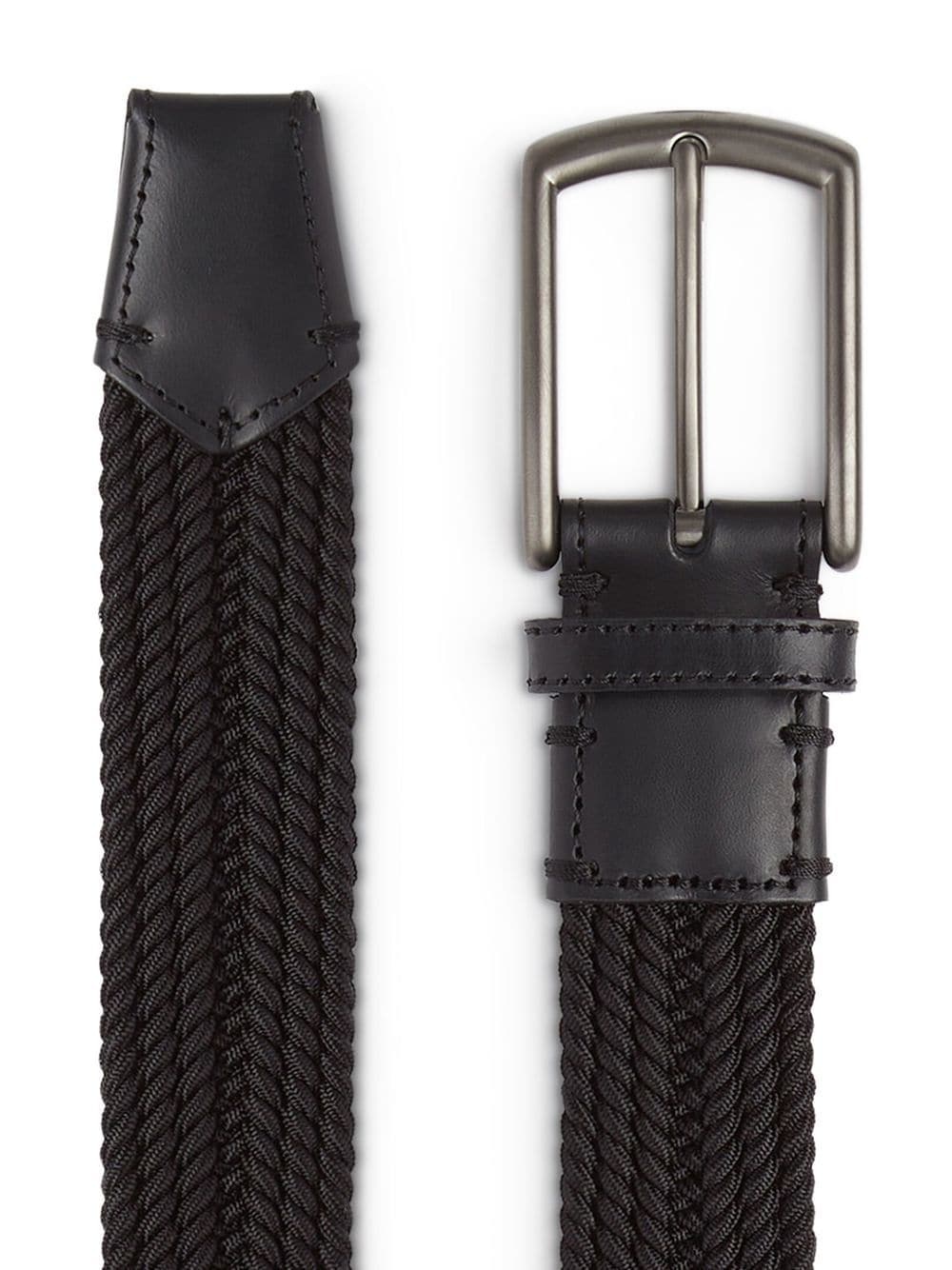 braided canvas belt - 2