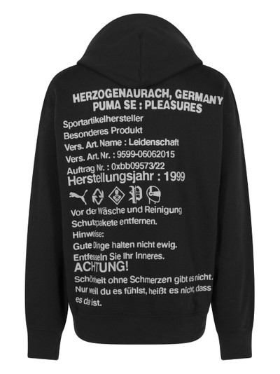 PUMA x Pleasures cotton hoodie outlook
