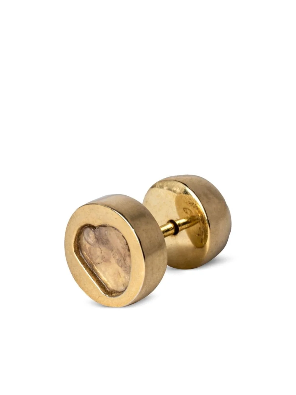 diamond-encrusted stud earring - 1