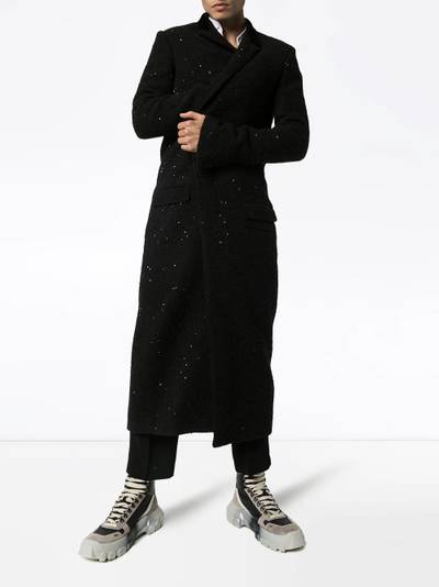 Haider Ackermann single-breasted oversized coat outlook