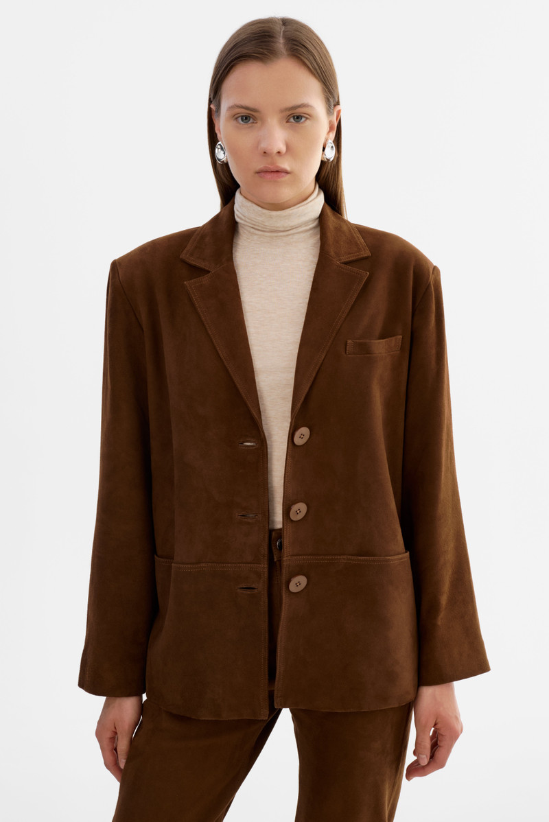 TORI | Suede Leather Blazer 8
