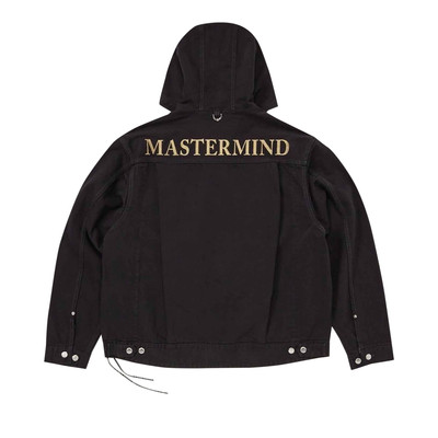 MASTERMIND WORLD Mastermind World 1st Long-Sleeve Denim Shirt With Hood 'Black/Black' outlook