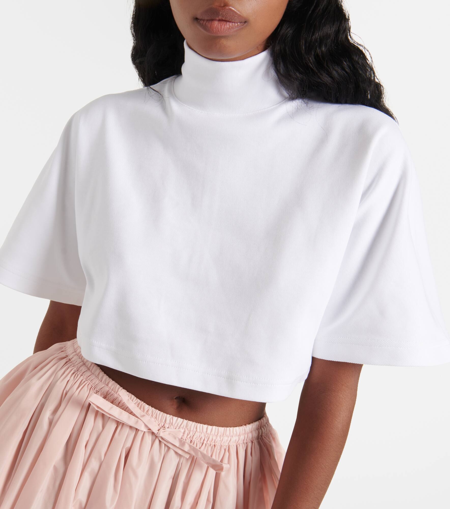 Cotton turtleneck top - 6