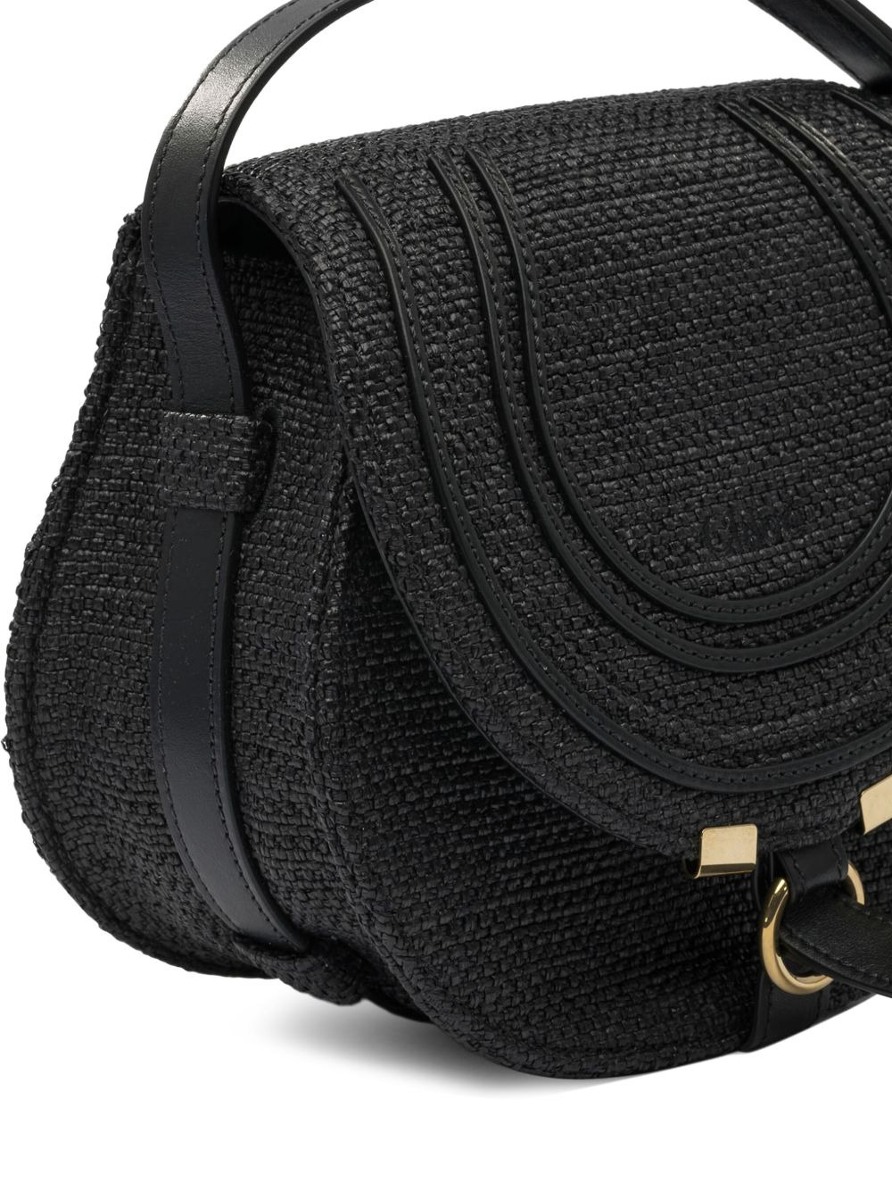 Marcie woven-detail flap shoulder bag - 4
