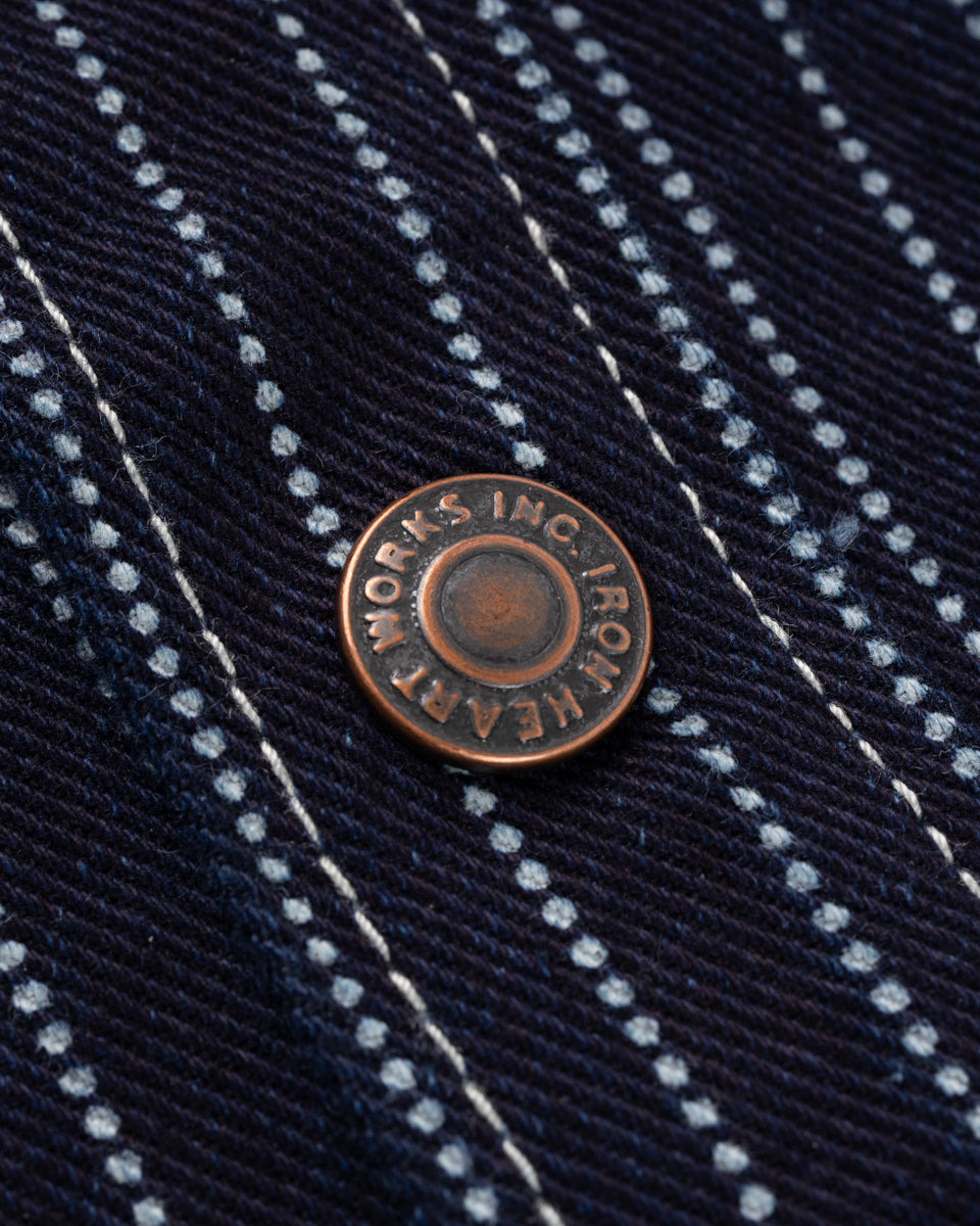 IHSH-227-IND 12oz Wabash CPO Shirt - Indigo - 17