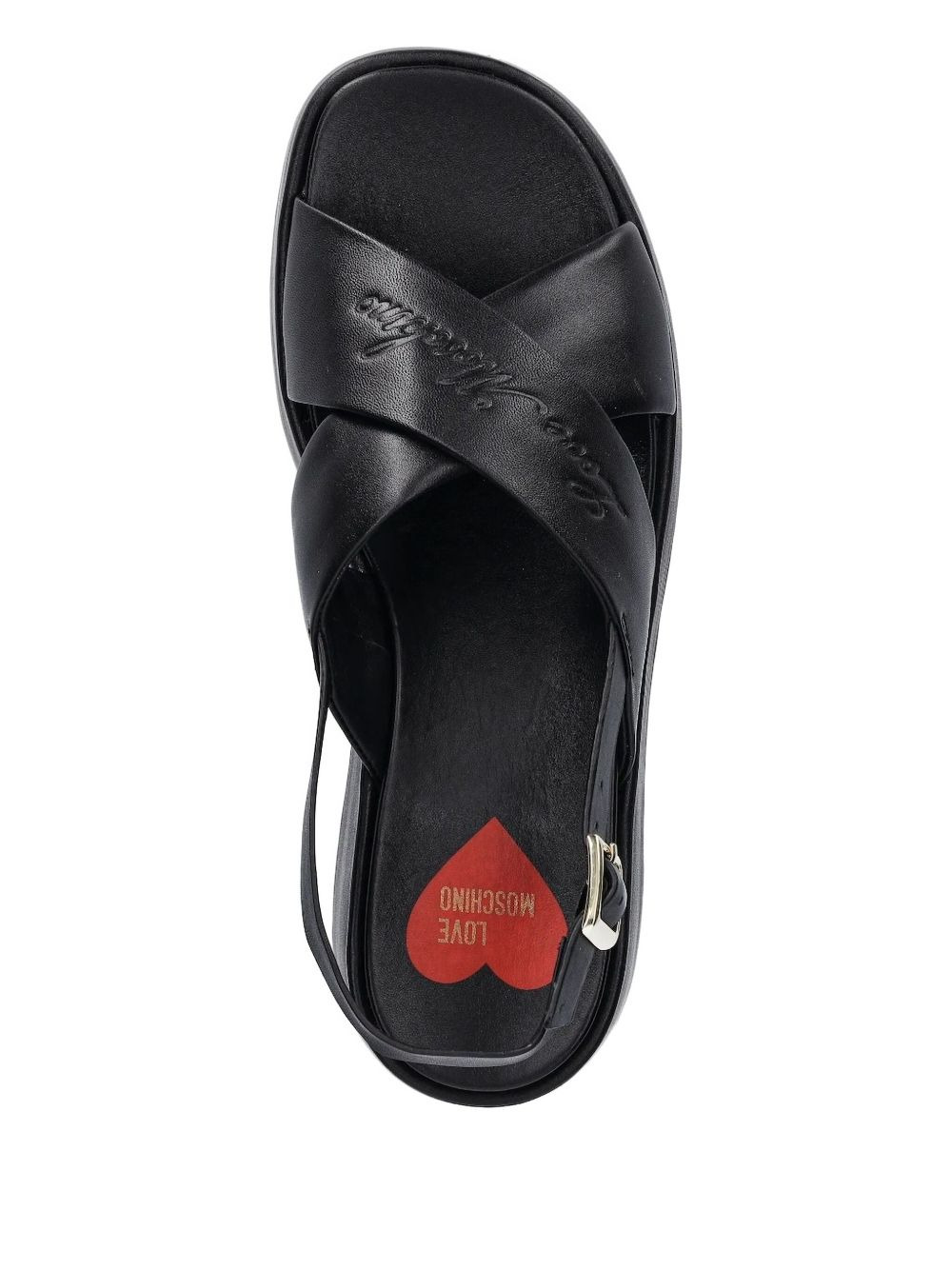crossover-strap platform sandals - 2