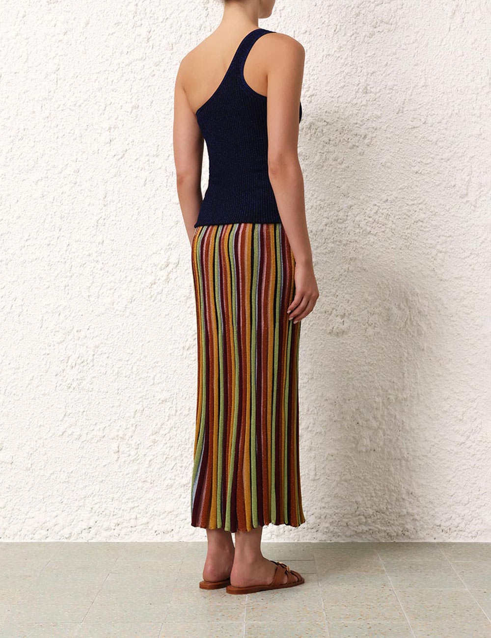 ALIGHT STRIPE MIDI SKIRT - 4