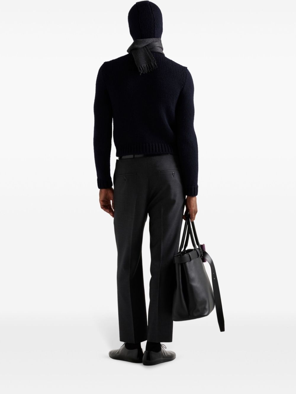 hooded wool jumper - 3