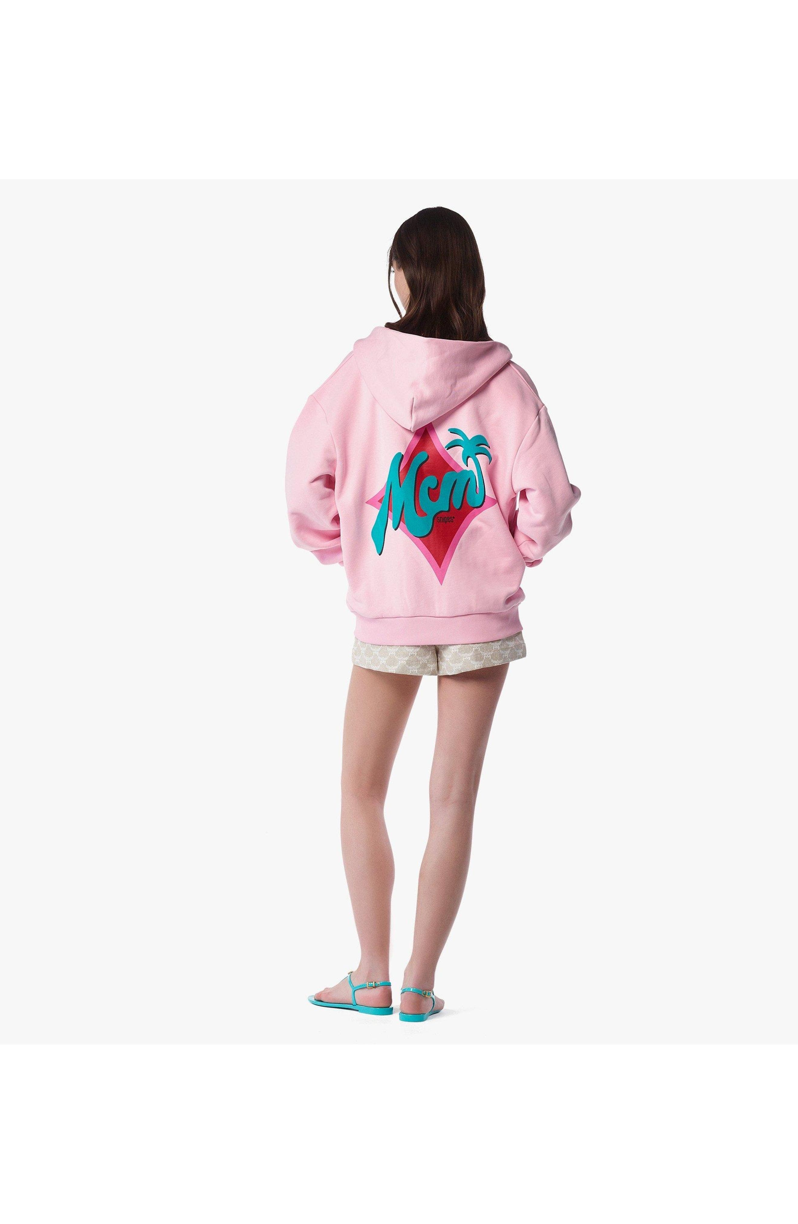 MCM x SNIPES Zip Hoodie in Pink at Nordstrom - 5