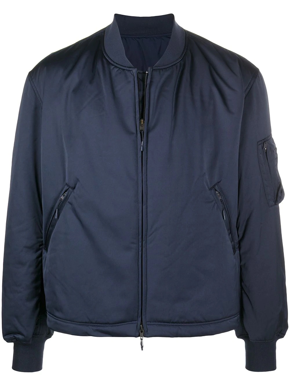 zipped-up bomber jacket - 1