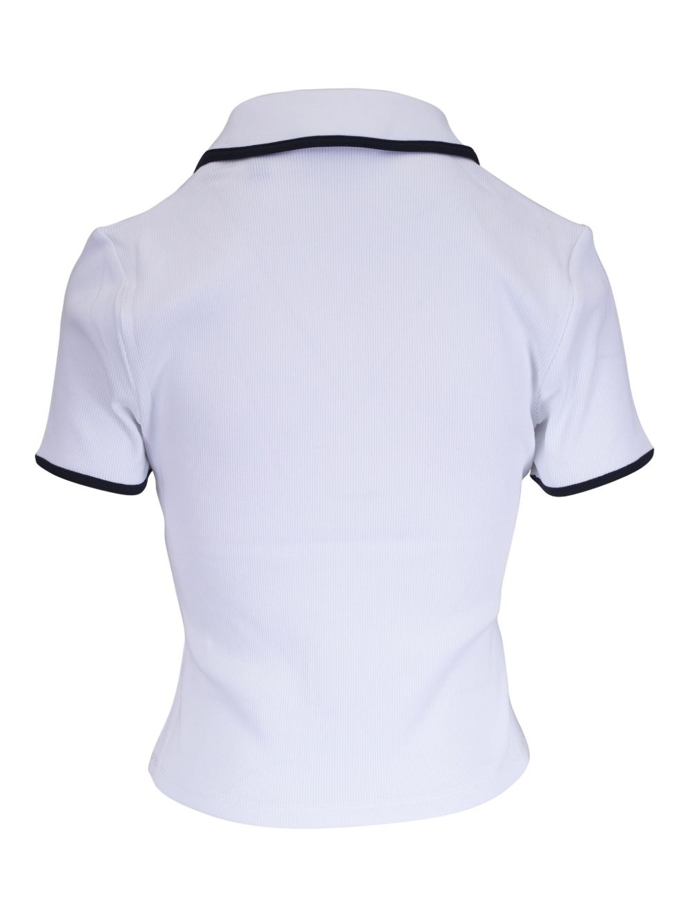 contrasting-trim polo top - 2