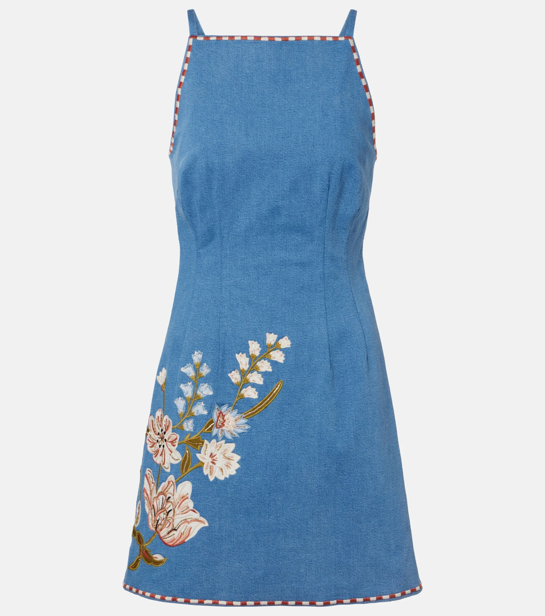 Chester floral denim minidress - 1