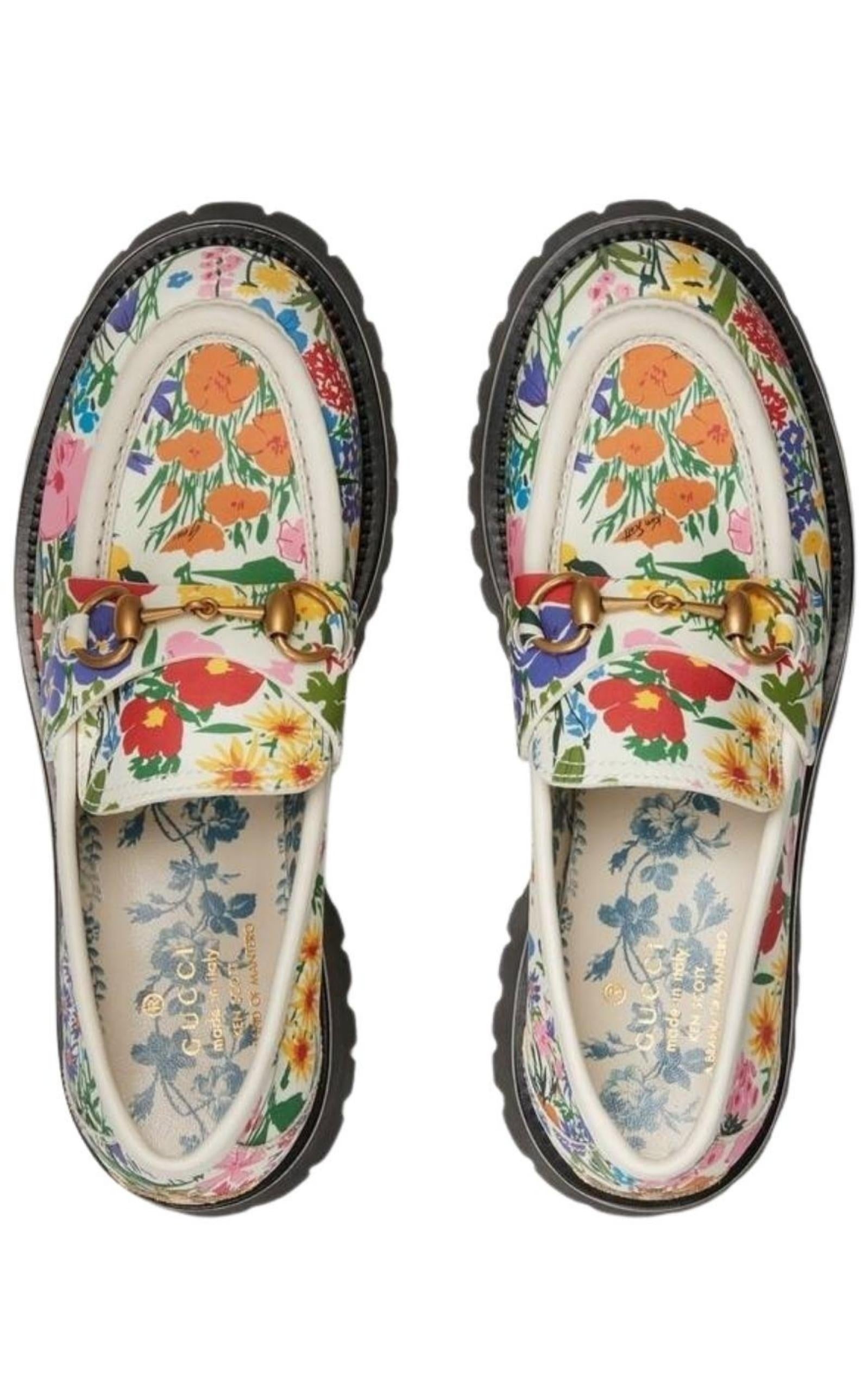 Ken Scott Print Lug Sole Loafers - 3