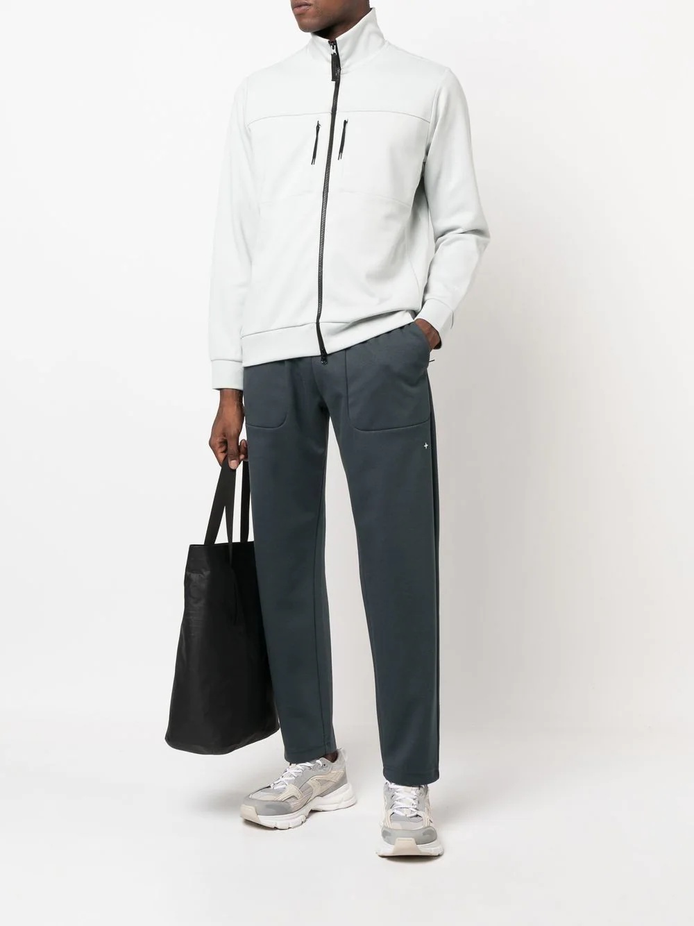 Compass-embroidery track pants - 2