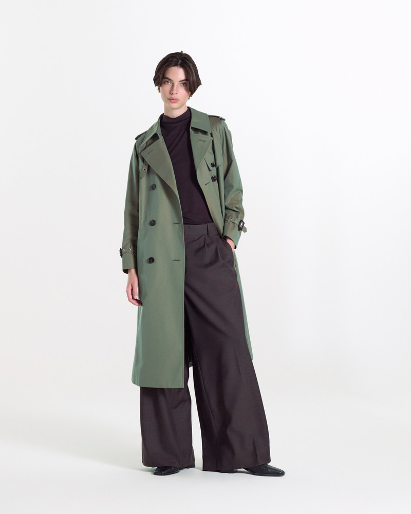 Mackintosh Forrest Gabardine Double Breasted Trench Coat outlook