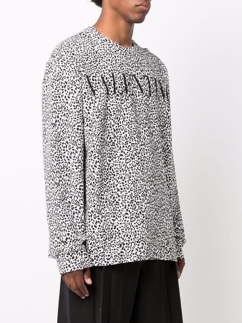 leopard print sweatshirt - 3
