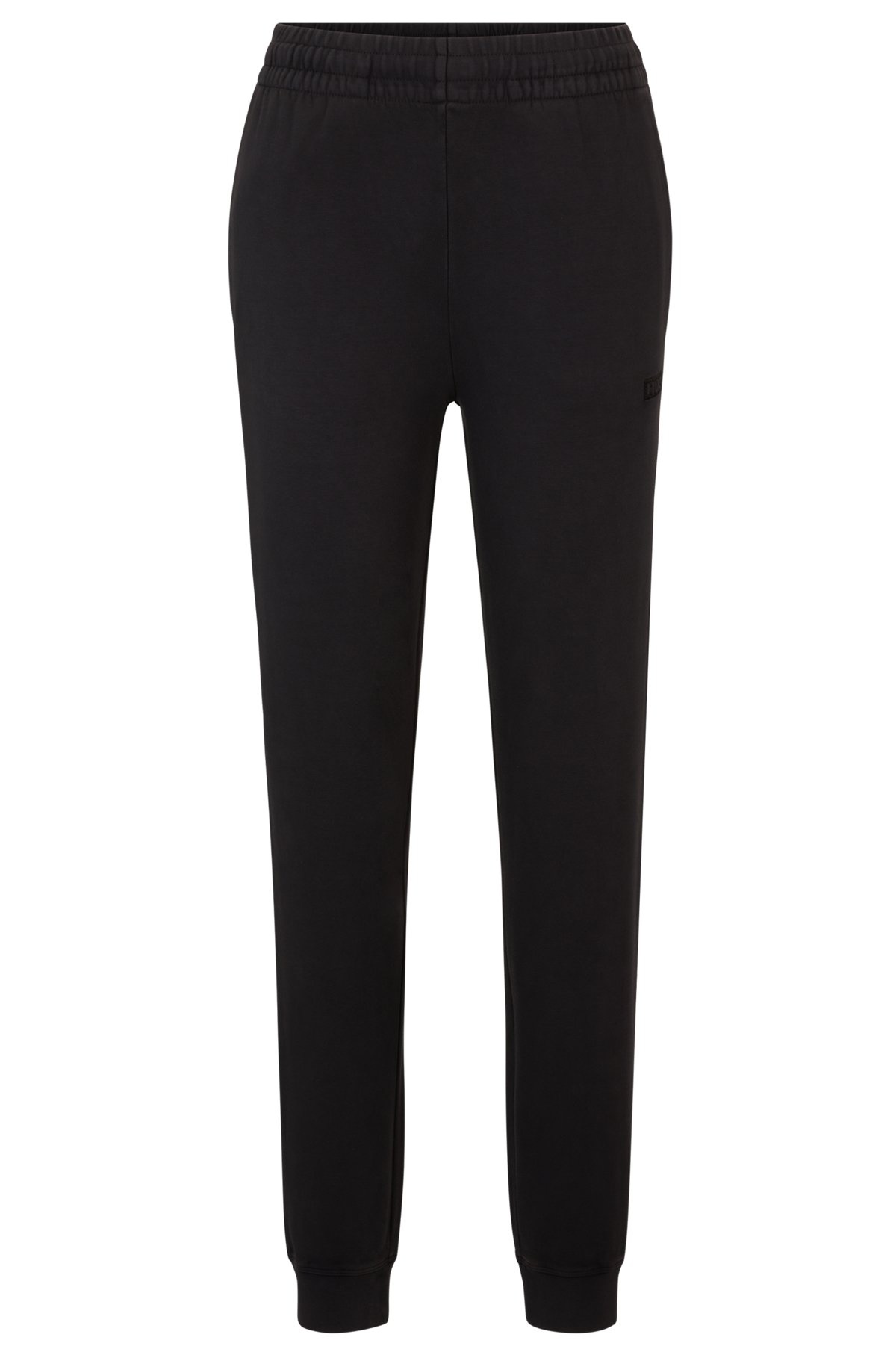 STRETCH-COTTON TRACKSUIT BOTTOMS WITH EMBROIDERED LOGO - 1