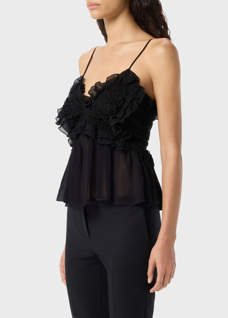 GEORGETTE TOP WITH RUFFLES AND FLOUNCES 4