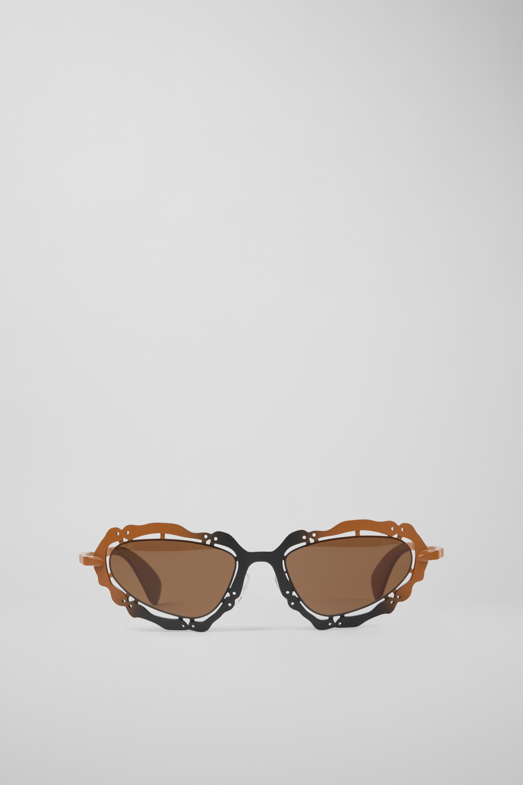 Black-terracotta NOPEA Metal Sunglasses - 2