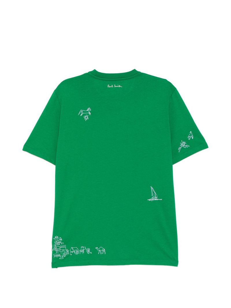 Paul Smith graphic-embroidered T-shirt outlook