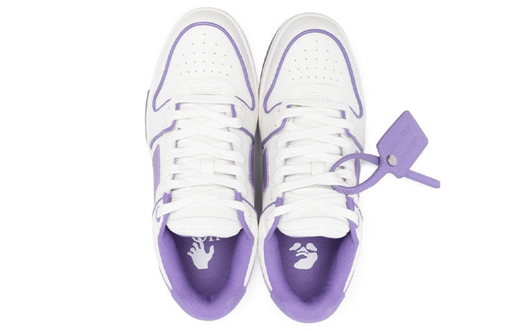 (WMNS) Off-White Out Of Office Low-Top Leather Sneaker 'Purple White' OWIA259S23LEA0070137 - 3