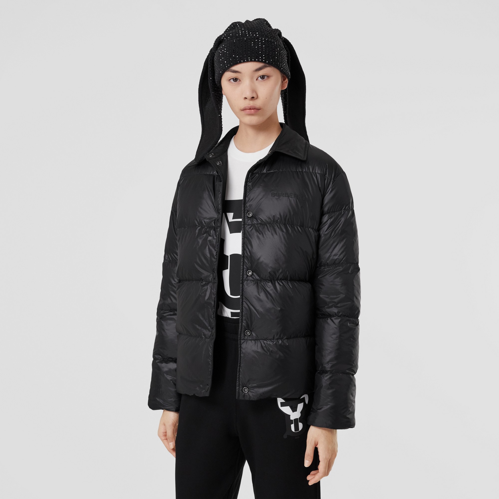 Reversible Rabbit Print Quilted Jacket - 7