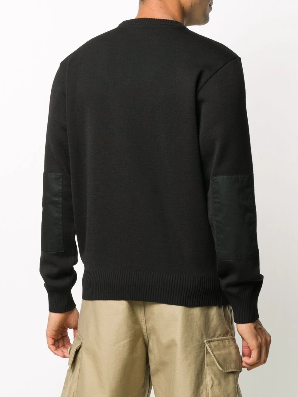 logo patch rib-trimmed jumper - 4